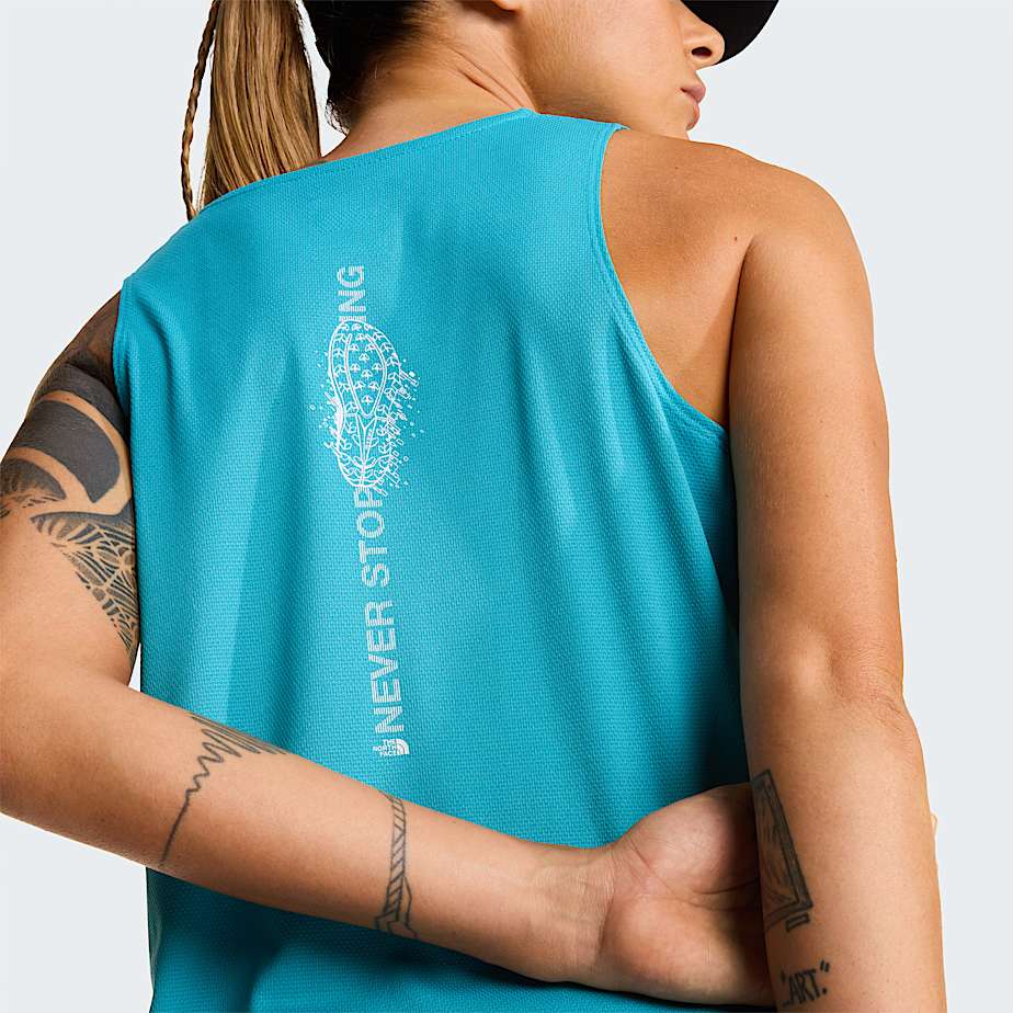 Womens Lightbright Graphic Tank Top TNF River Ice ALT6