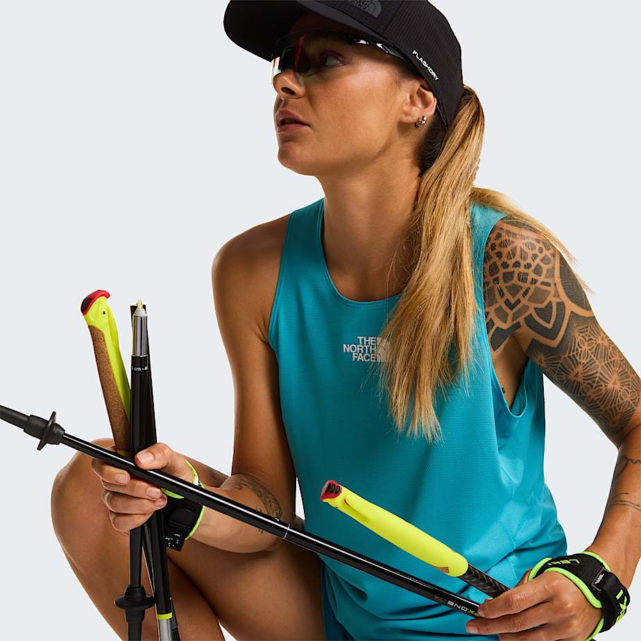 Womens Lightbright Graphic Tank Top TNF River Ice ALT8