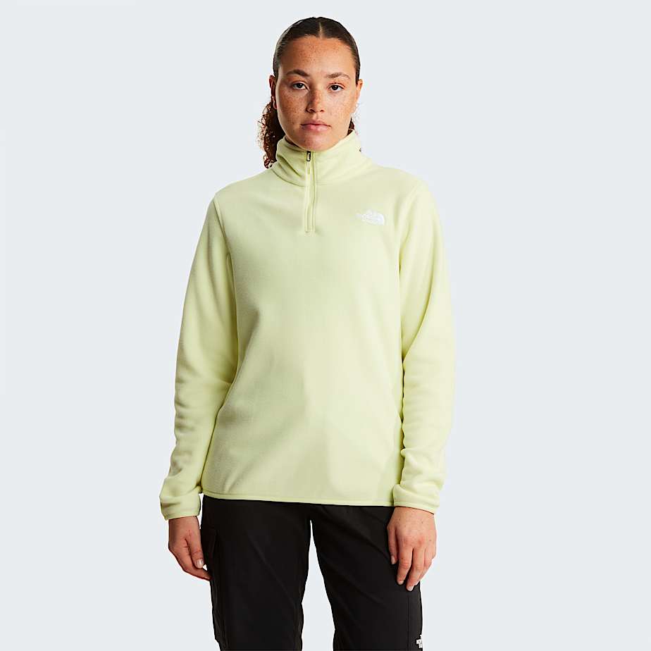Womens Glacier 14 Zip Fleece TNF Lemon Mist HERO