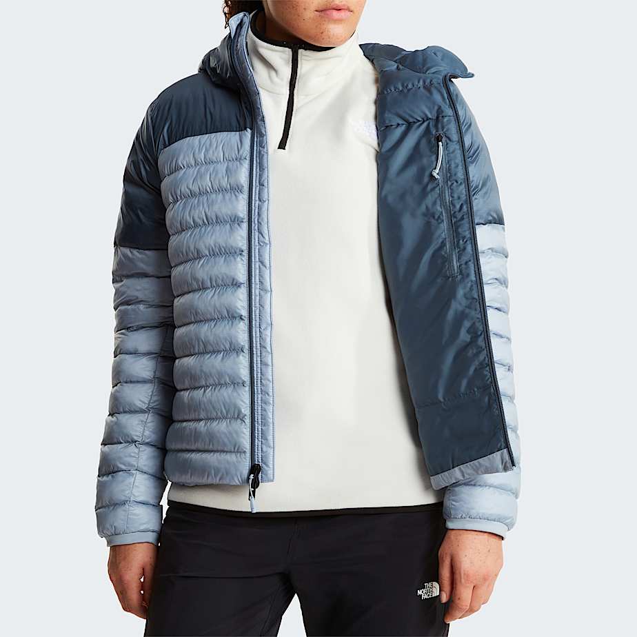 Giacca con cappuccio Terra Peak da donna TNF Frost GreyGranite Grey ALT8