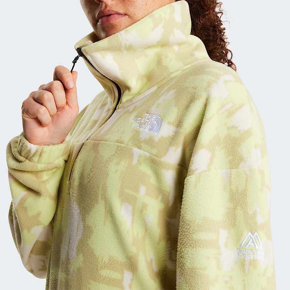 Pile Mountain Athletics con mezza cerniera e stampa da donna TNF ALT4