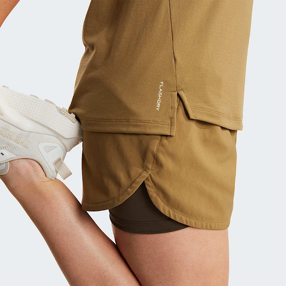 Pantaloncini Flex 2 in 1 da donna TNF CedarNew Taupe Green ALT6