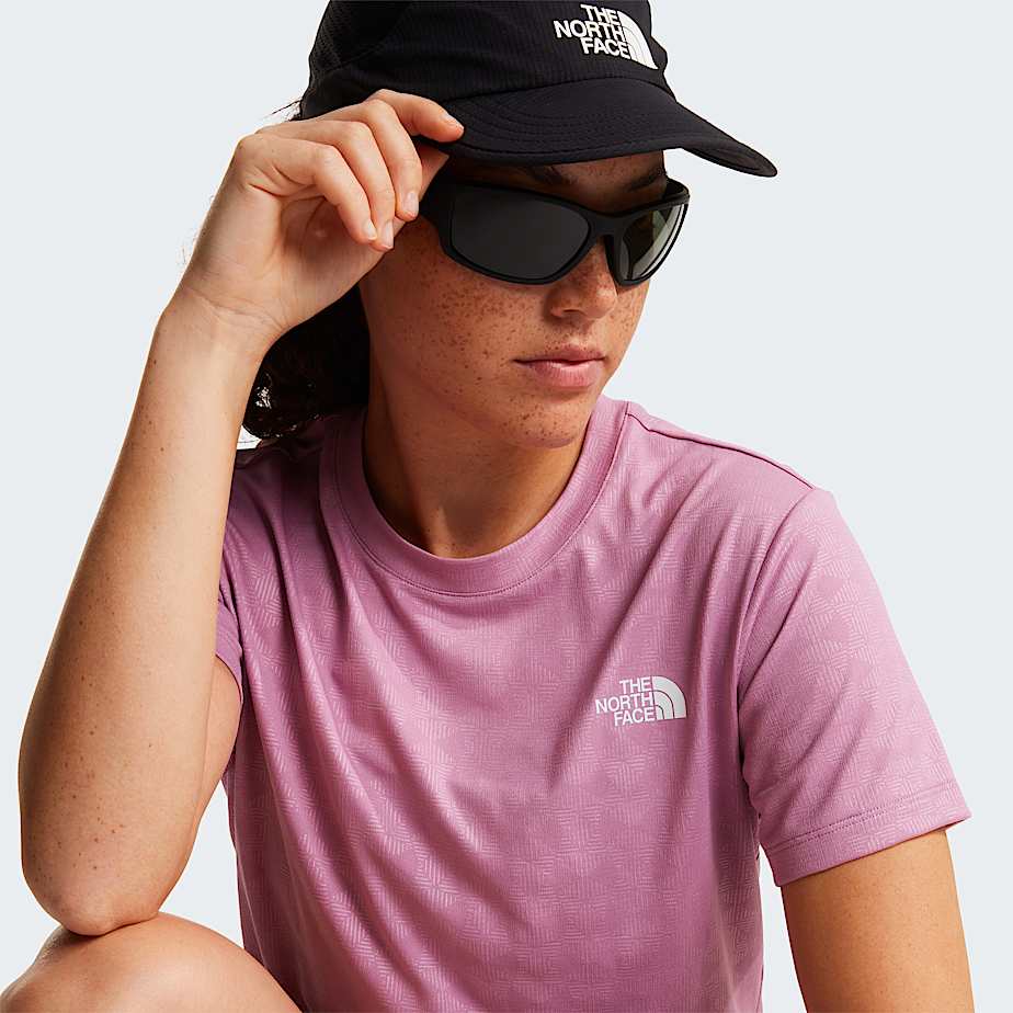 Womens Flex Geo Embossed Regular TShirt TNF Hushed Lavender ALT6