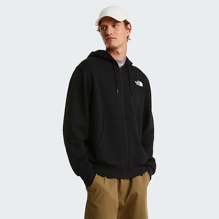 Mens Simple Dome Light Regular Hoodie TNF TNF Black HERO
