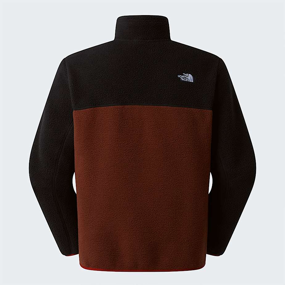 Giacca in pile Yumiori con cerniera a 14 da uomo TNF Ember SoilTNF BlackIron Clay ALT21