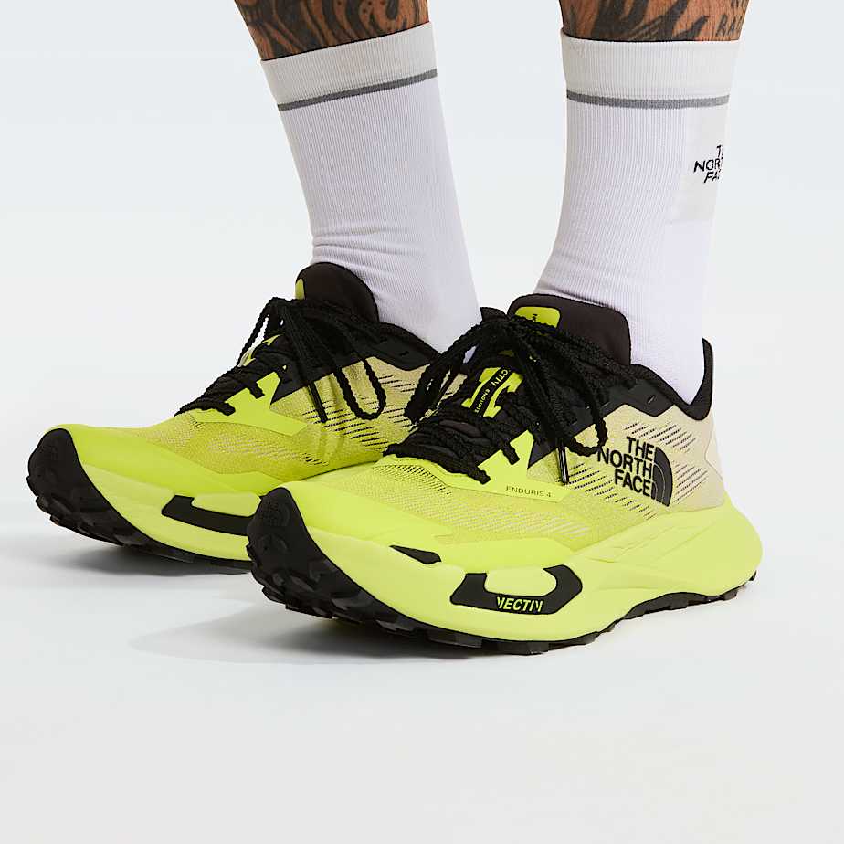 Mens VECTIV Enduris 4 Trail Running Shoes TNF Fizz LimeTNF Black ALT2