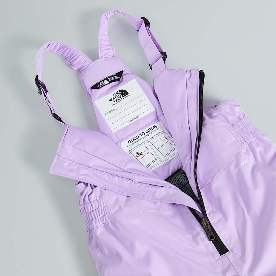Kids Freedom Insulated Bib Trousers TNF Lite Lilac ALT16