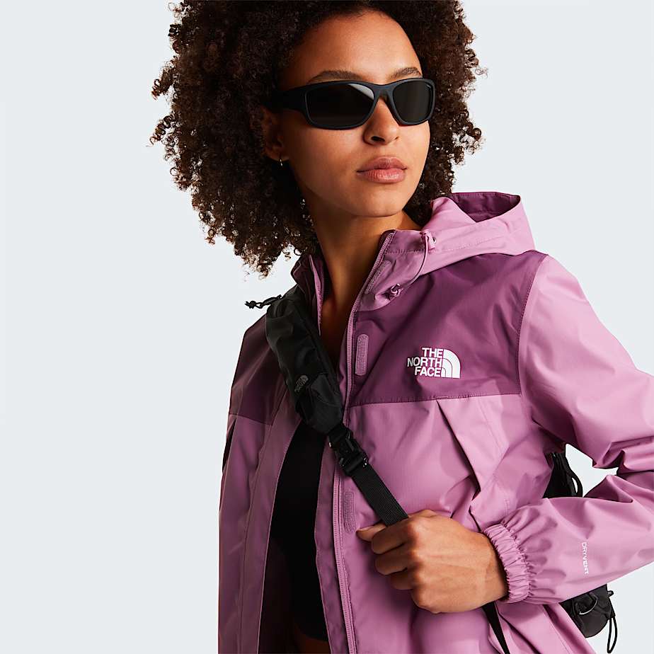 Womens Antora Rain Jacket TNF Hushed LavenderChroma Purple ALT8