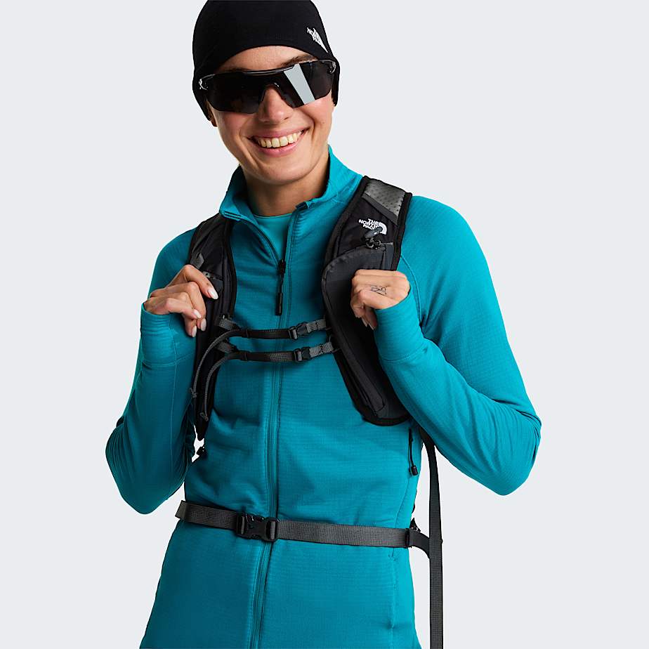 Giacca con cappuccio Bolt Polartec Power Grid da donna TNF Deep Teal ALT11