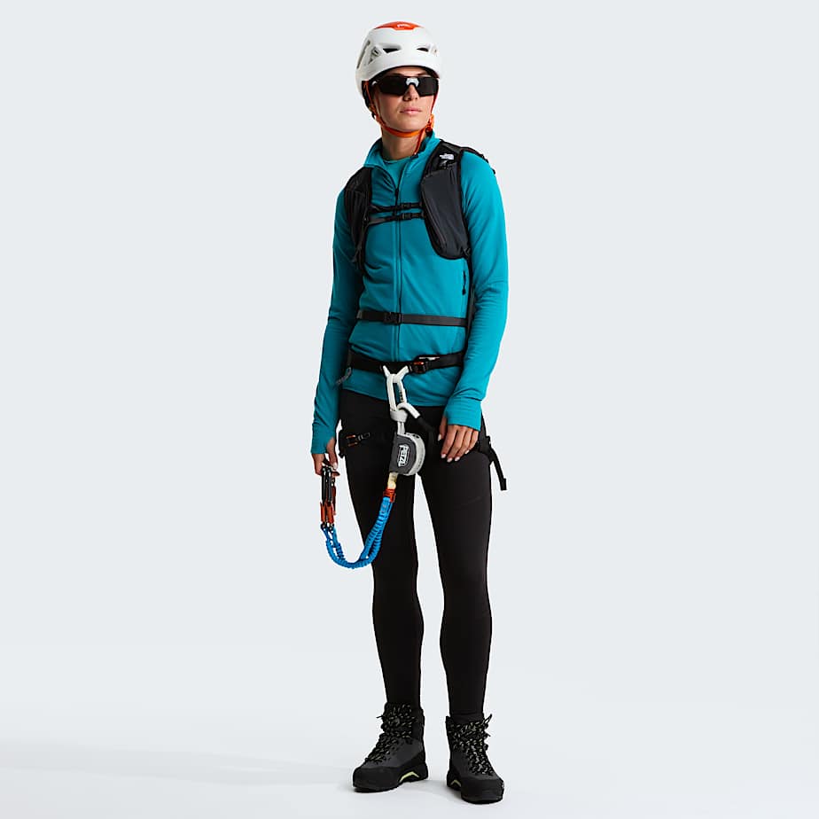 Giacca con cappuccio Bolt Polartec Power Grid da donna TNF Deep Teal ALT6