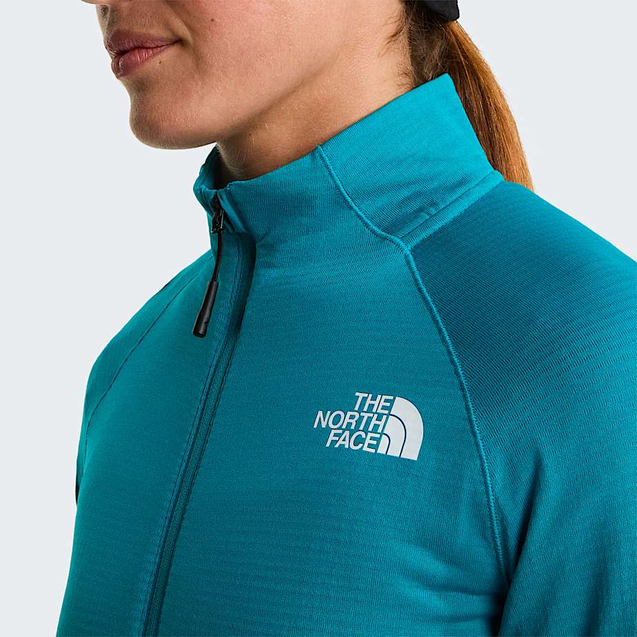 Giacca con cappuccio Bolt Polartec Power Grid da donna TNF Deep Teal ALT7