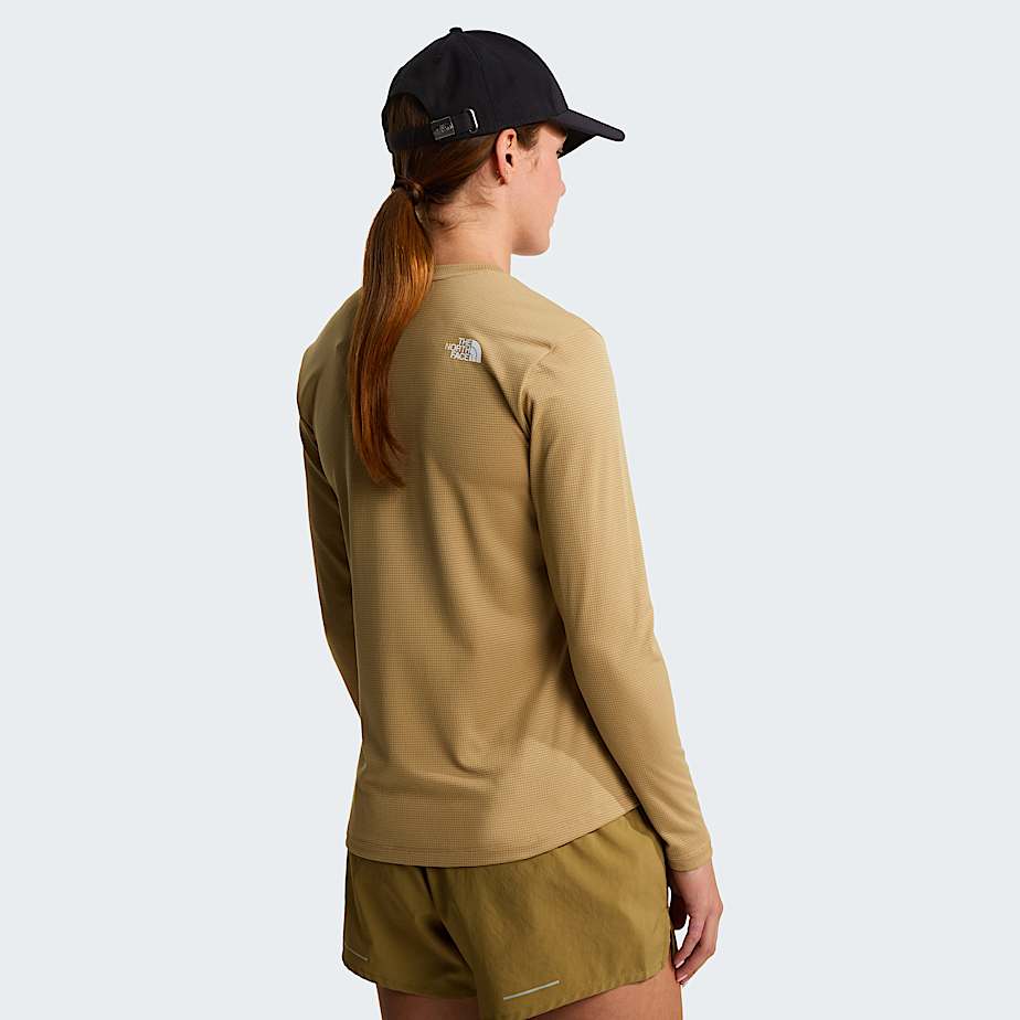 Womens Shadow LongSleeve TShirt TNF Kelp Tan ALT3