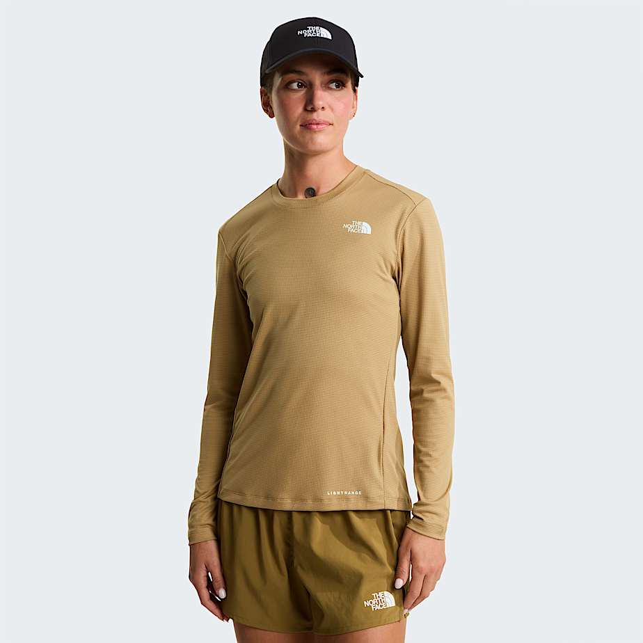 Womens Shadow LongSleeve TShirt TNF Kelp Tan HERO