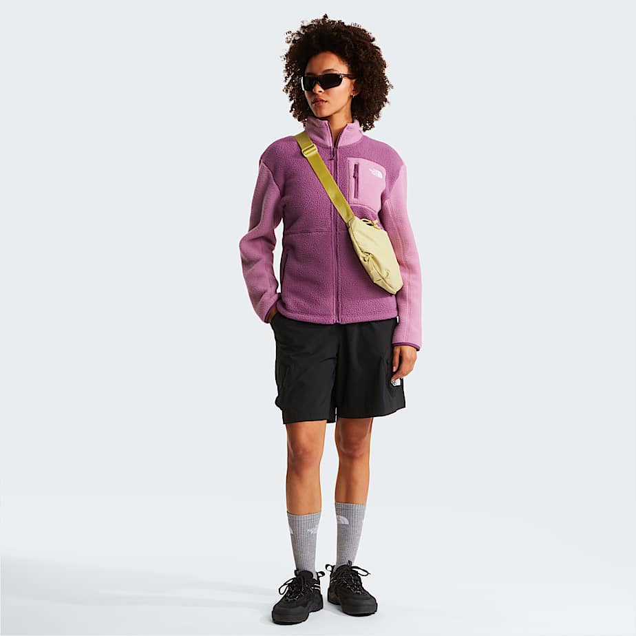 Yumiori Fleecejacke mit durchgehendem RV fr Damen TNF Chroma PurpleHushed LavenderChroma Purple ALT1