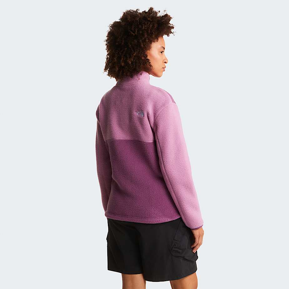 Yumiori Fleecejacke mit durchgehendem RV fr Damen TNF Chroma PurpleHushed LavenderChroma Purple ALT3