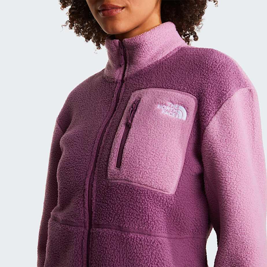 Yumiori Fleecejacke mit durchgehendem RV fr Damen TNF Chroma PurpleHushed LavenderChroma Purple ALT5