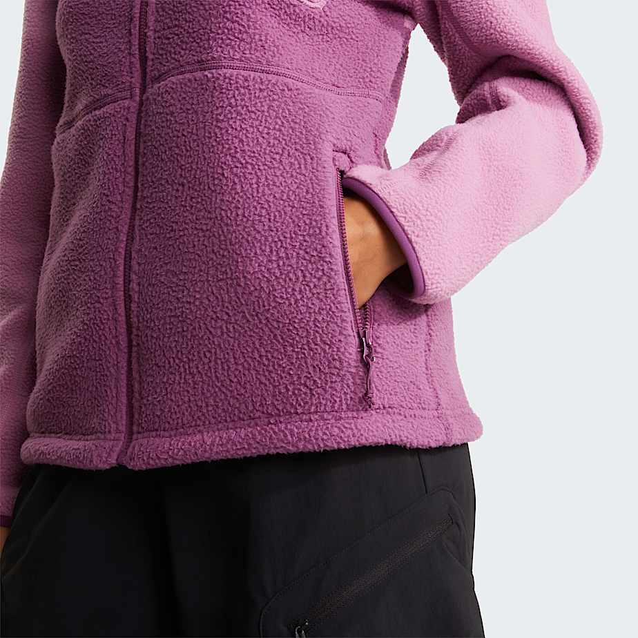 Yumiori Fleecejacke mit durchgehendem RV fr Damen TNF Chroma PurpleHushed LavenderChroma Purple ALT6