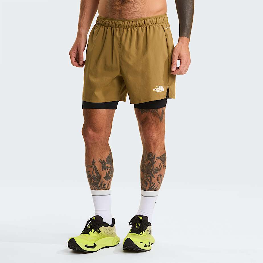 Mens Lightbright 2in1 5 Shorts TNF CedarTNF Black HERO