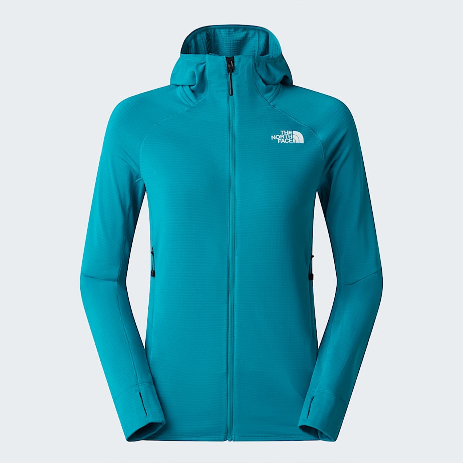 Giacca con cappuccio Bolt Polartec Power Grid da donna TNF Deep Teal ALT20