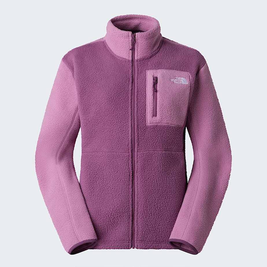 Yumiori Fleecejacke mit durchgehendem RV fr Damen TNF Chroma PurpleHushed LavenderChroma Purple ALT20