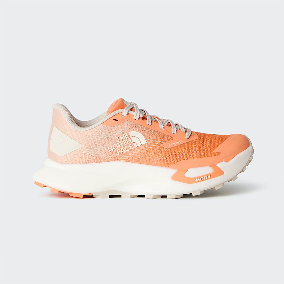 Womens VECTIV Enduris 4 Trail Running Shoes TNF Citrus RustCalacatta HERO