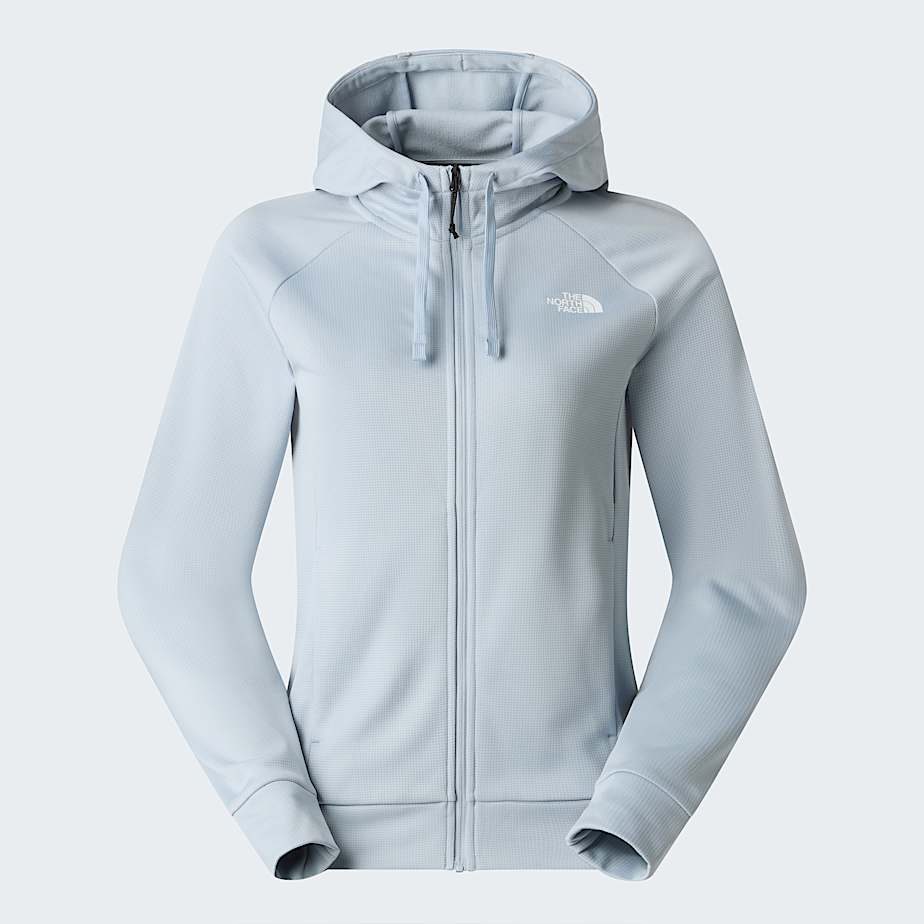 Reaxion 20jas met capuchon en volledige rits voor dames TNF Frost Grey Dark Heather ALT20