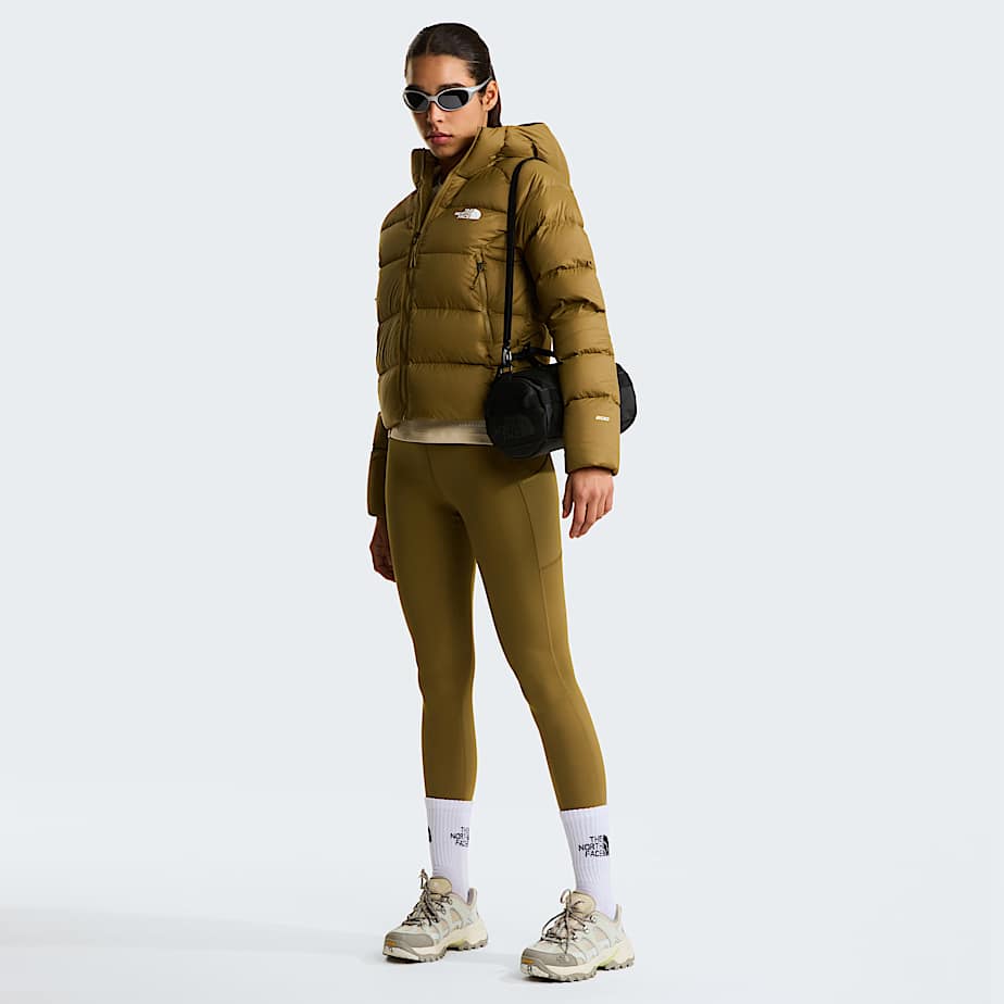 Womens Hyalite Down Hooded Jacket TNF Cedar ALT1