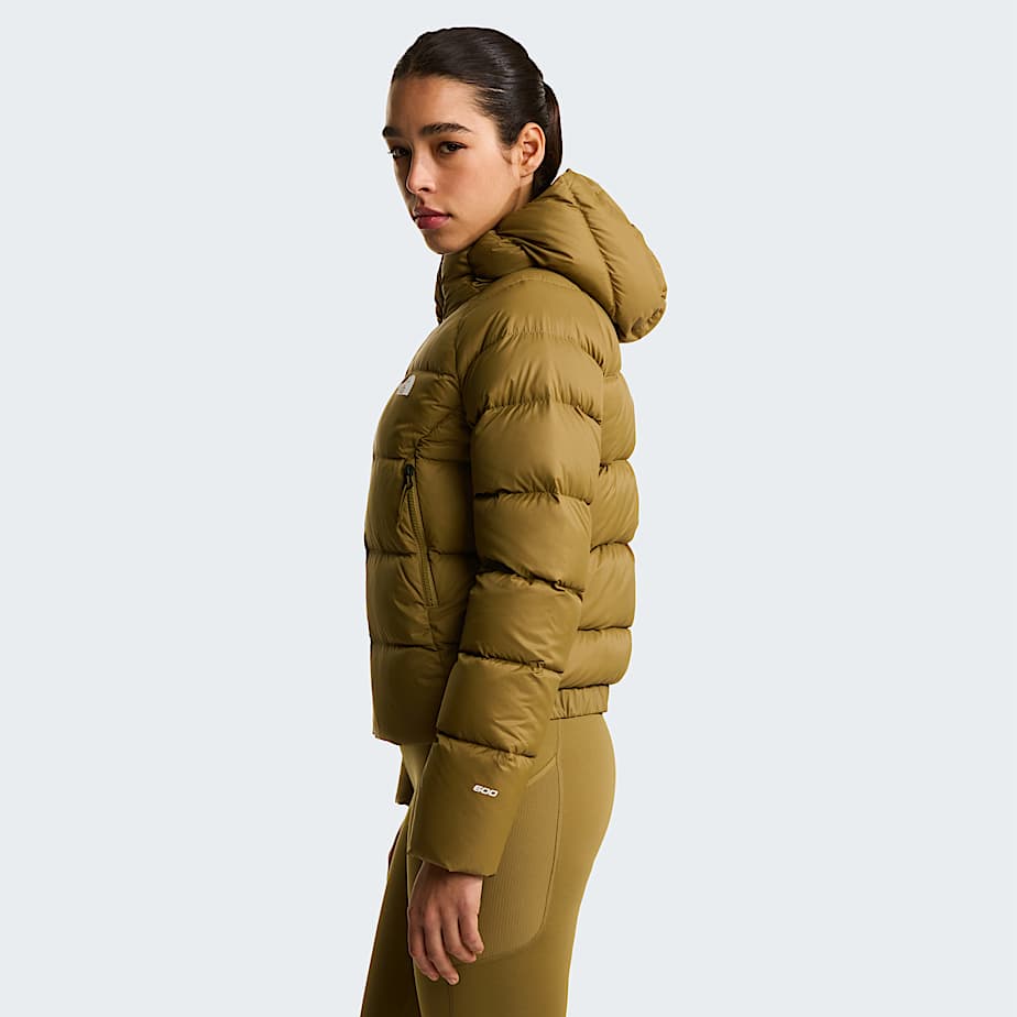 Womens Hyalite Down Hooded Jacket TNF Cedar ALT2