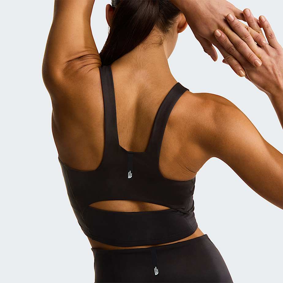 Womens Jaida Longline Bra TNF TNF Black ALT4