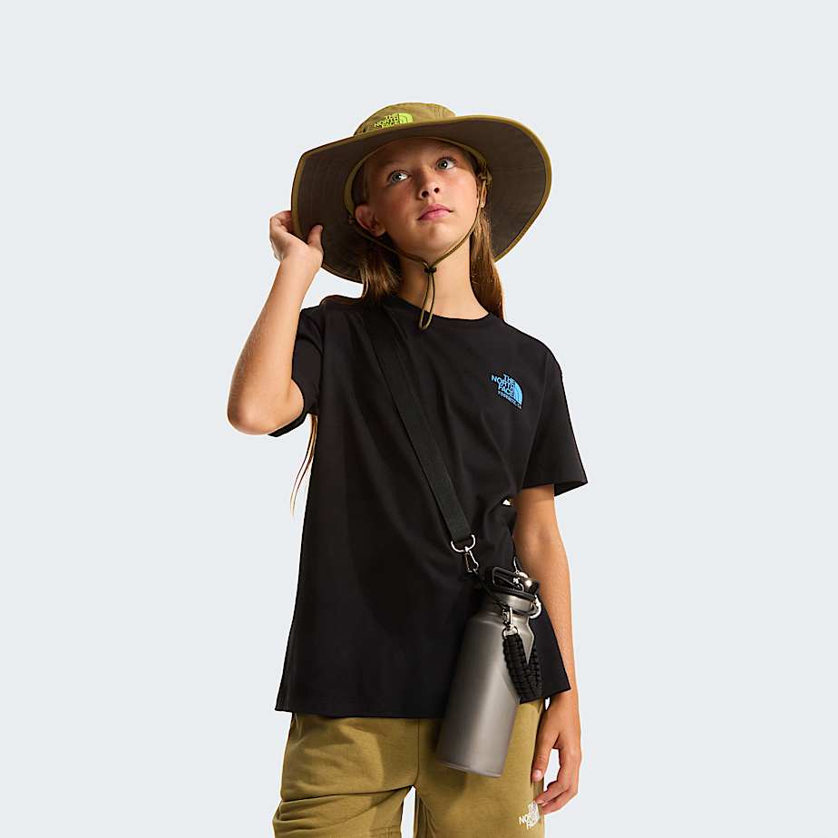 Girls Flora Relaxed TShirt TNF TNF Black ALT6