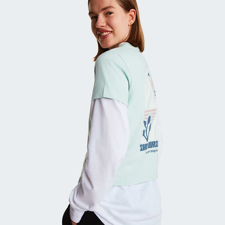 Womens Sun Regular Graphic TShirt TNF Opal Frost ALT5