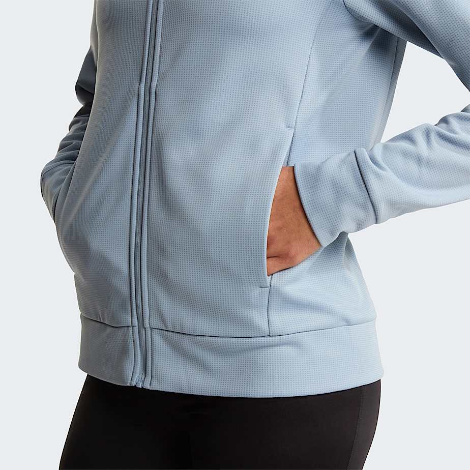Reaxion 20jas met capuchon en volledige rits voor dames TNF Frost Grey Dark Heather ALT6
