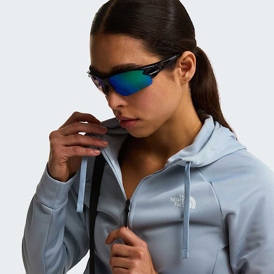 Reaxion 20jas met capuchon en volledige rits voor dames TNF Frost Grey Dark Heather ALT7