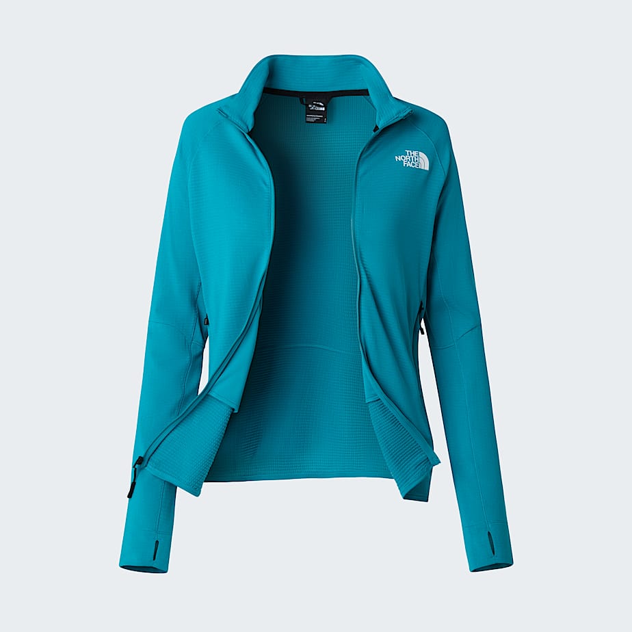 Giacca con cappuccio Bolt Polartec Power Grid da donna TNF Deep Teal ALT17