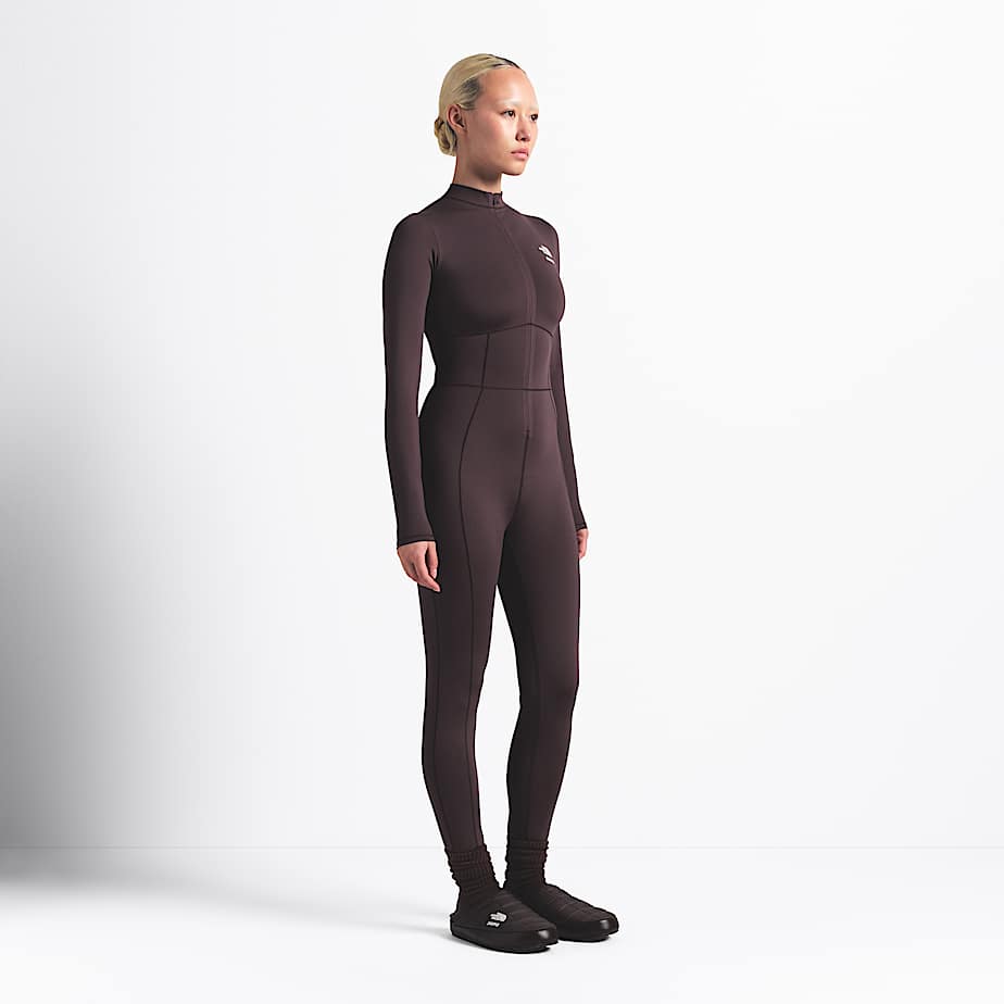 Womens The North Face X SKIMS Refina Bodysuit TNF SK Phoenix ALT4