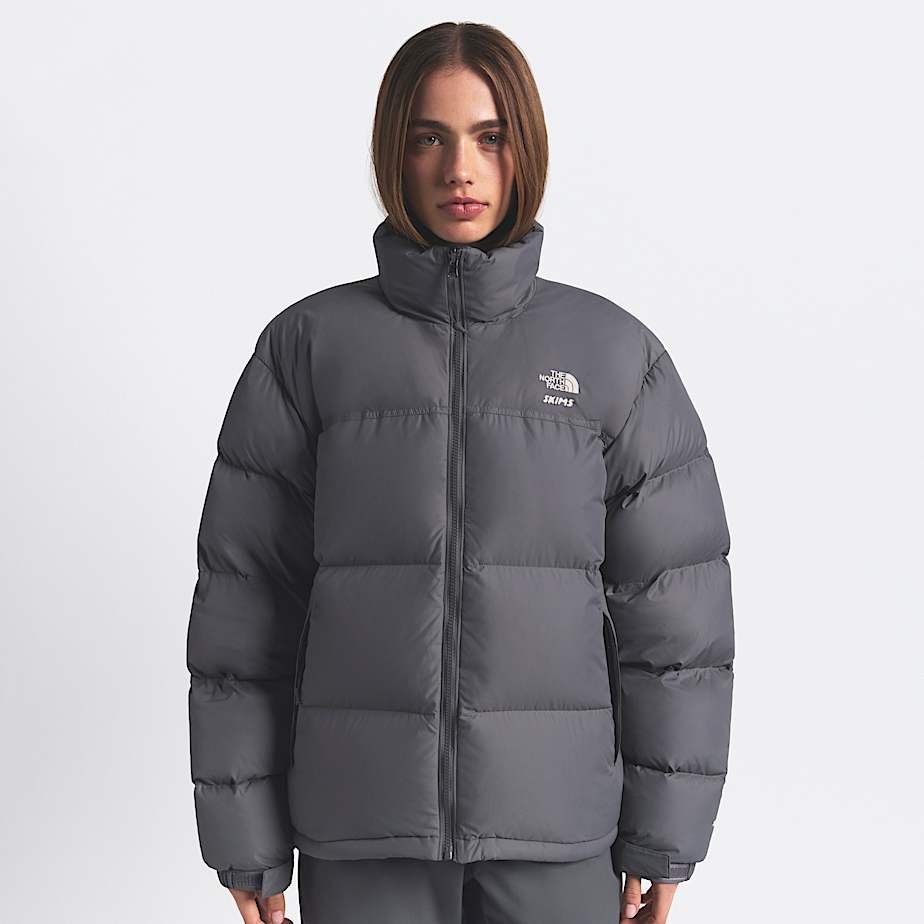 The North Face X SKIMS 1996 Nuptse Jacket Unisex TNF SK Gunmetal HERO