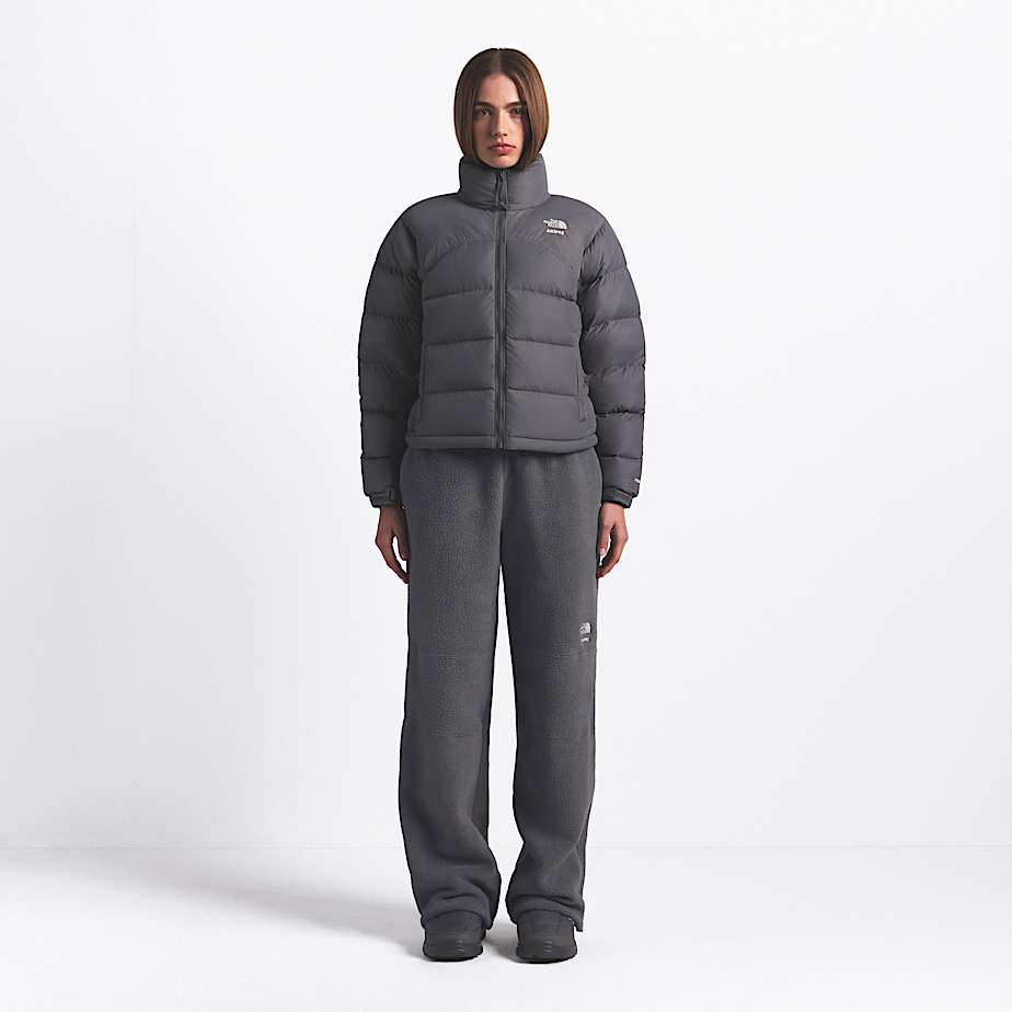 Womens The North Face X SKIMS 2000 Retro Nuptse Jacket TNF SK Gunmetal ALT3