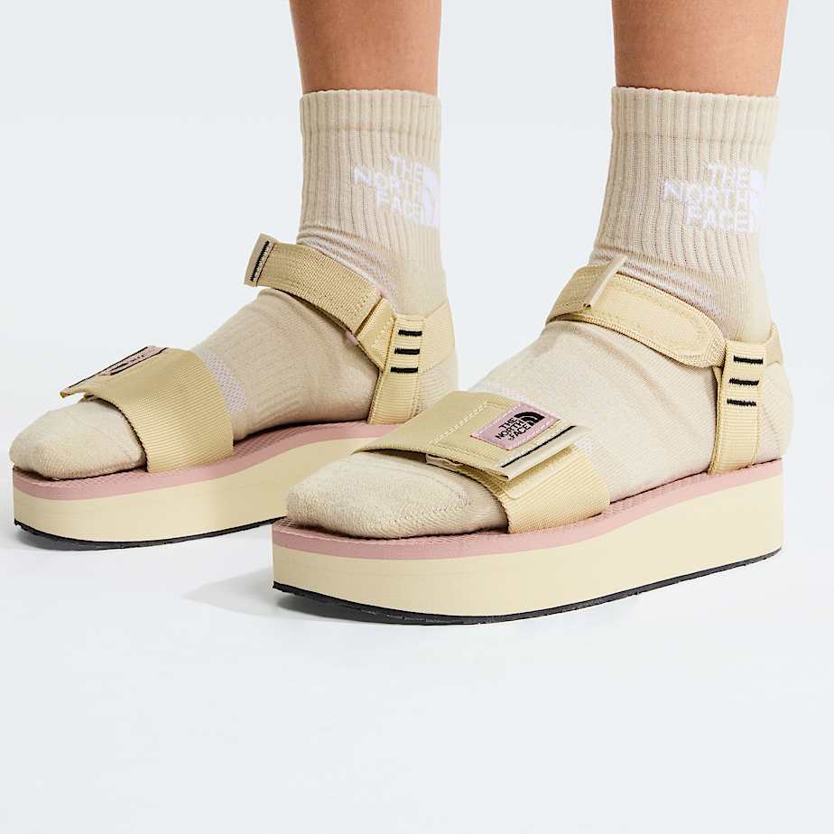 Skeena Platform Sandalen fr Damen TNF Desert StoneMetal Pink ALT4