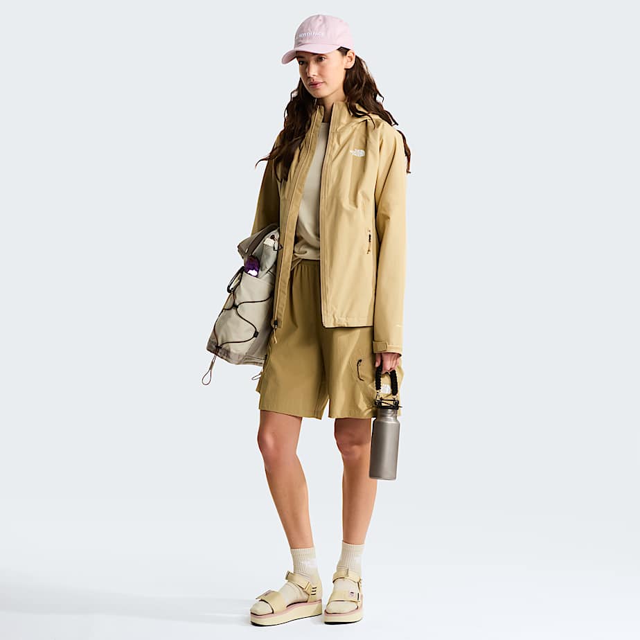 Womens Diablo Dynamic ZipIn Jacket TNF Khaki Stone ALT1