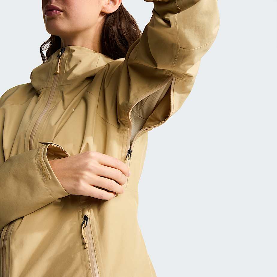 Womens Diablo Dynamic ZipIn Jacket TNF Khaki Stone ALT7