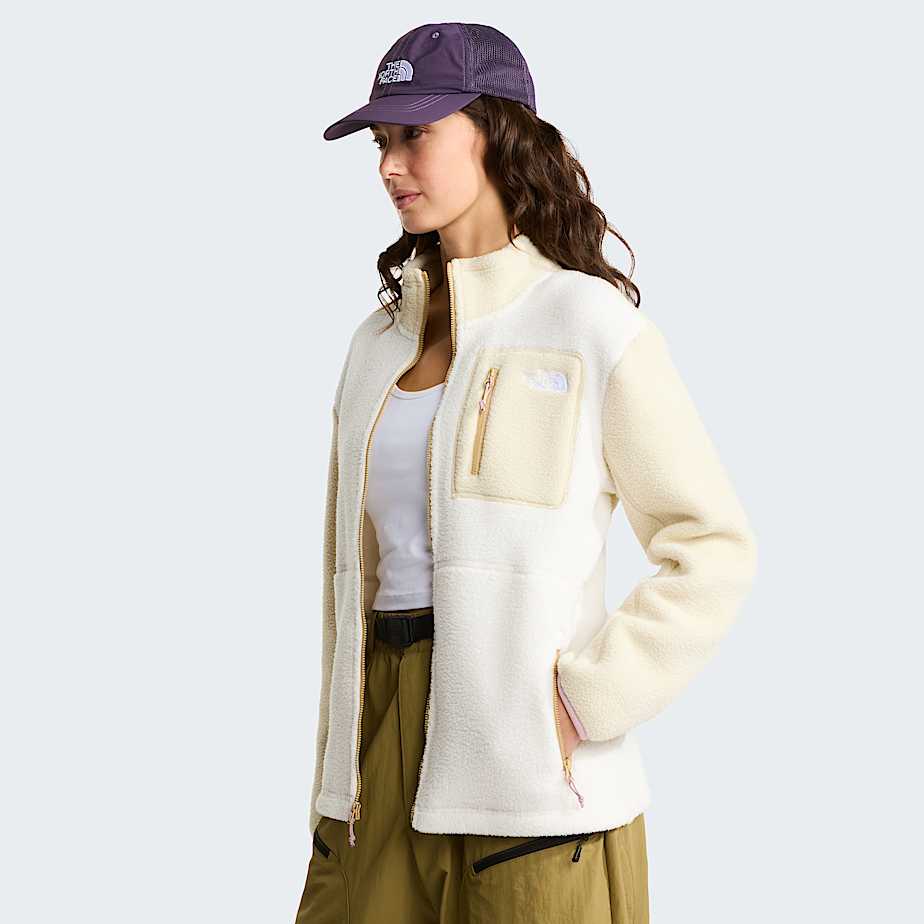 Rozepnac flsov bunda Yumiori pro dmy TNF White DuneDesert StoneMetal Pink ALT4