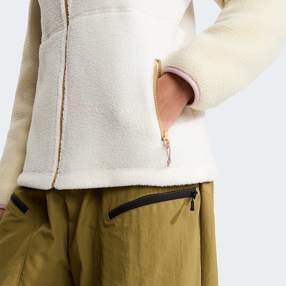 Rozepnac flsov bunda Yumiori pro dmy TNF White DuneDesert StoneMetal Pink ALT6