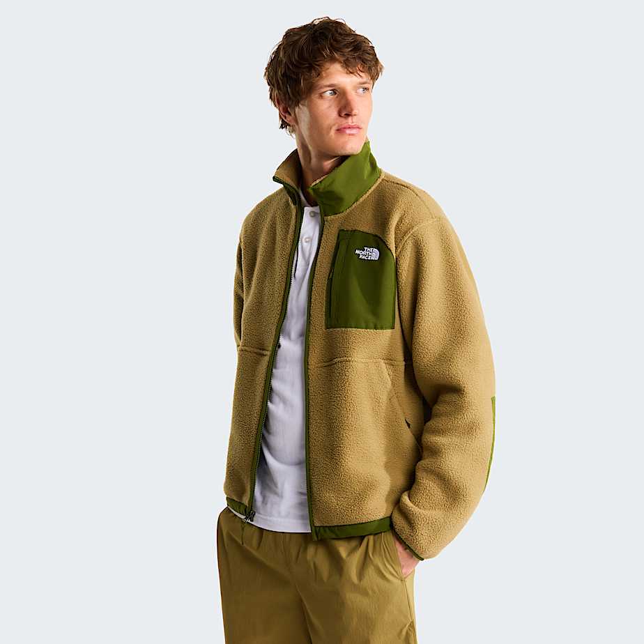 Yumiori OffPeak Fleecejacke mit durchgehendem RV fr Herren TNF CedarWoodland Green ALT4
