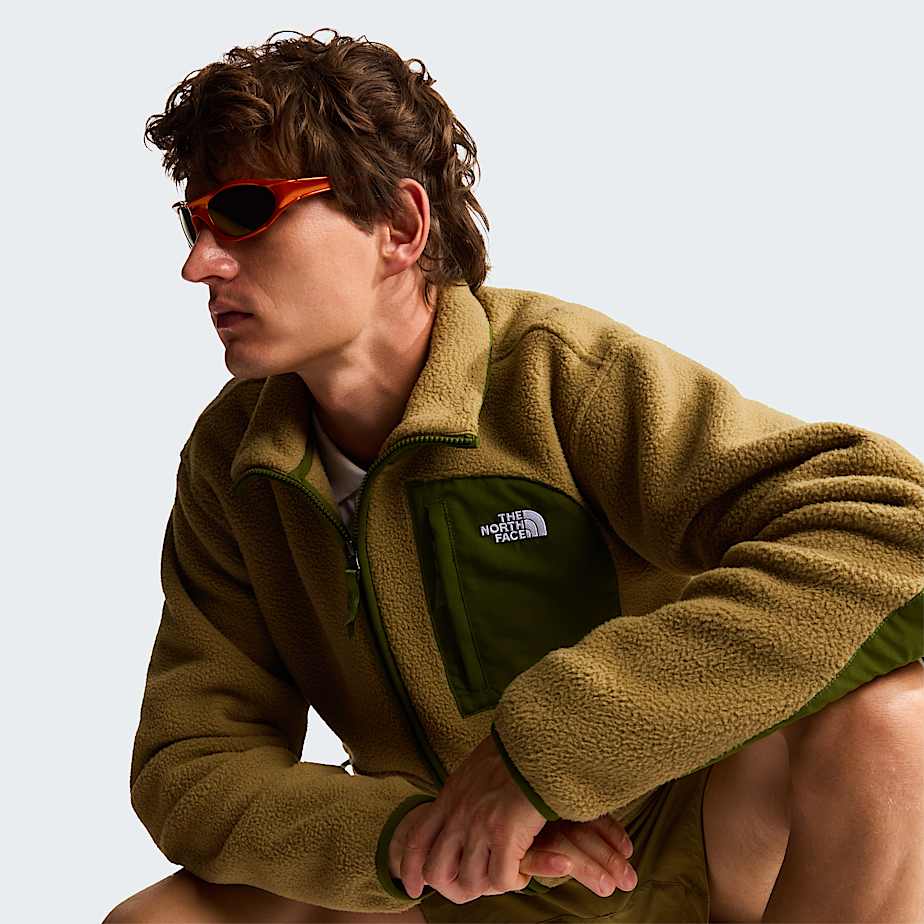 Yumiori OffPeak Fleecejacke mit durchgehendem RV fr Herren TNF CedarWoodland Green ALT6