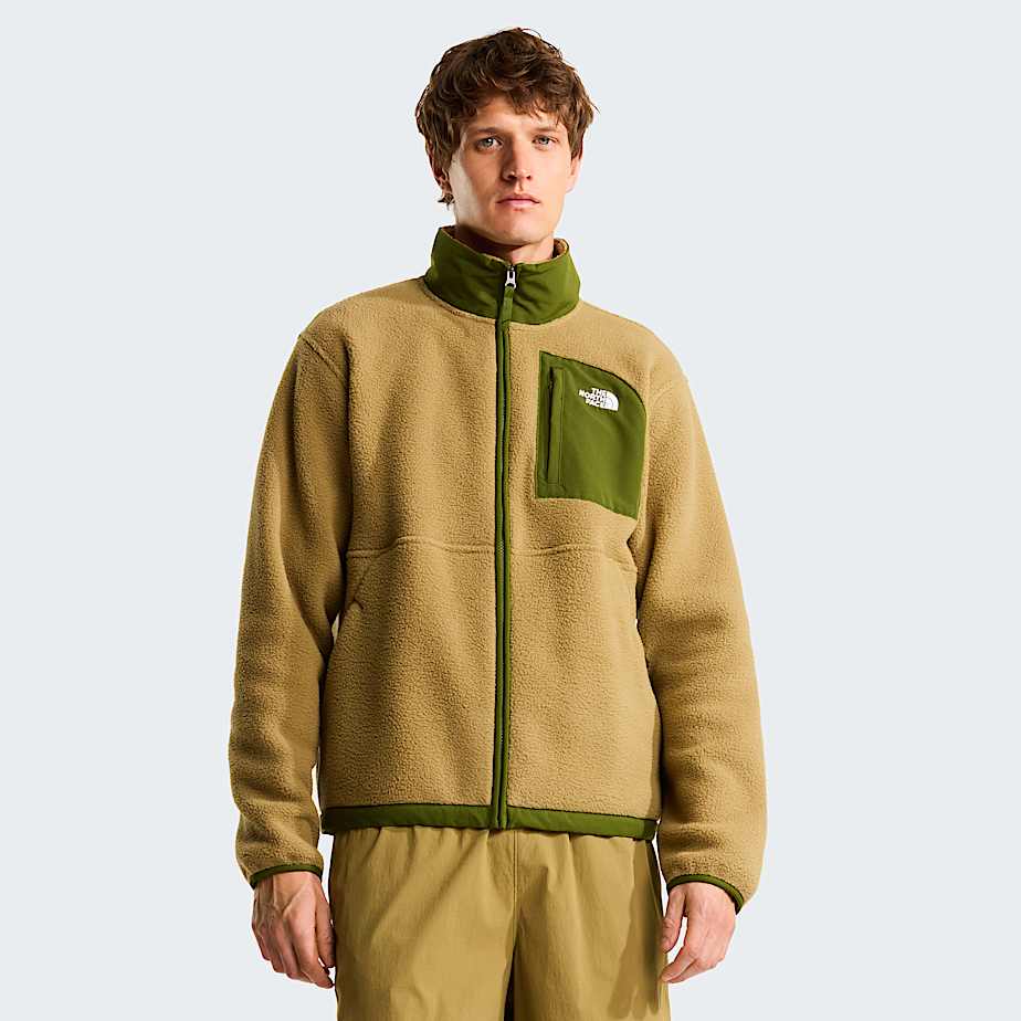 Yumiori OffPeak Fleecejacke mit durchgehendem RV fr Herren TNF CedarWoodland Green HERO