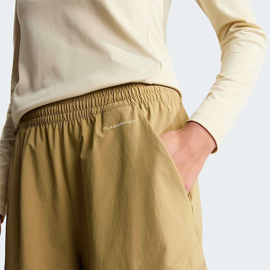 Pantaln corto plegable para mujer TNF Kelp Tan ALT4
