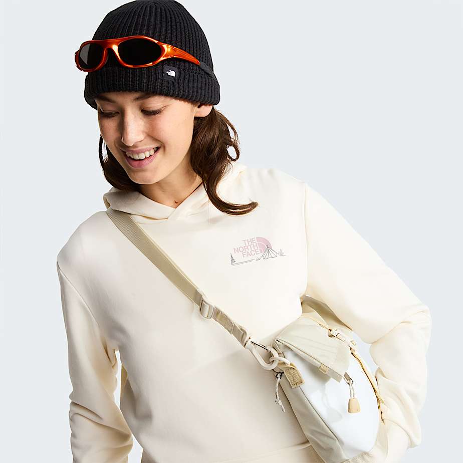 Womens Monte Regular Graphic Hoodie TNF White Dune ALT7