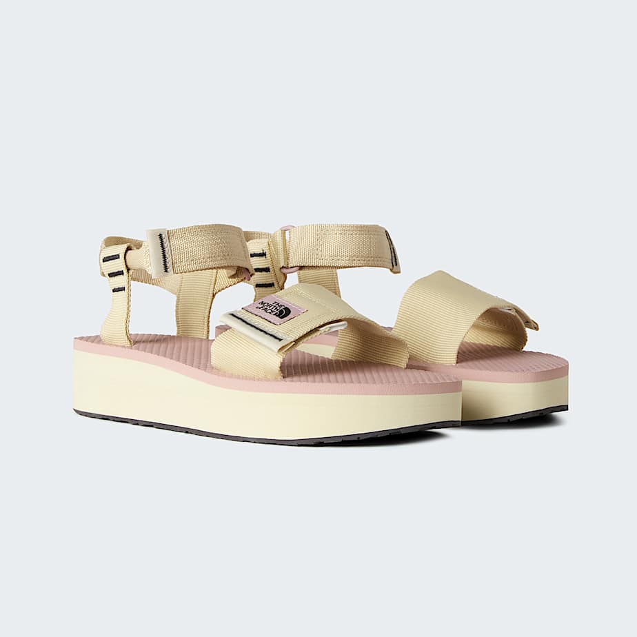 Skeena Platform Sandalen fr Damen TNF Desert StoneMetal Pink ALT8