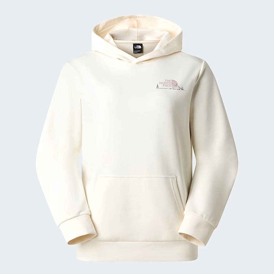 Womens Monte Regular Graphic Hoodie TNF White Dune ALT20