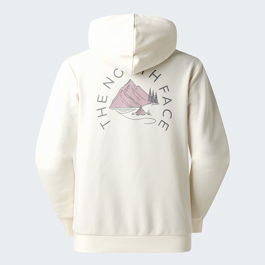 Womens Monte Regular Graphic Hoodie TNF White Dune ALT21